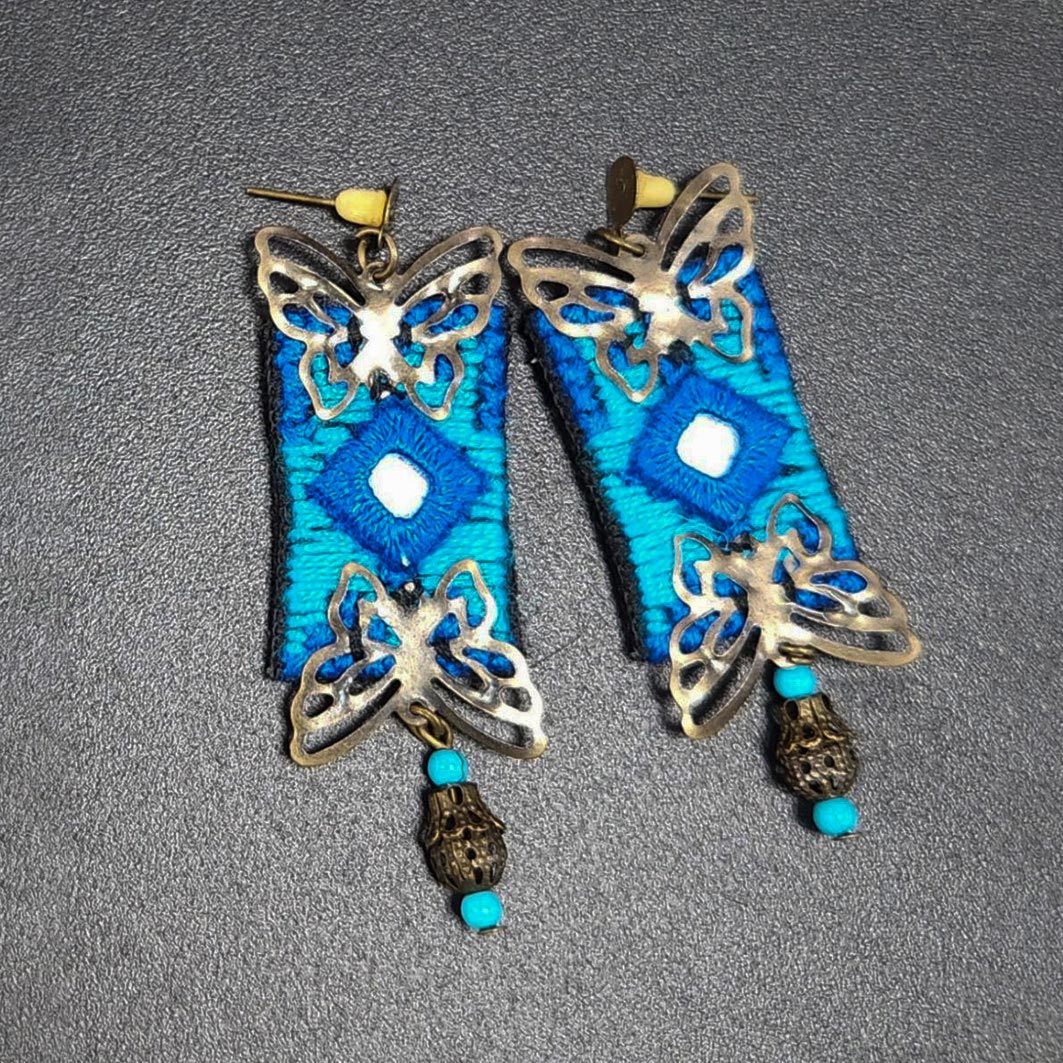 Earrings (Blue)